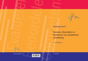 Visiedocument Evalueren, Beoordelen en Kwalificeren van ...