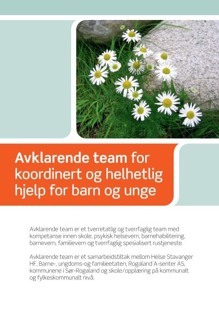 Avklarende team for koordinert og helhetlig hjelp for barn ... - Bufetat