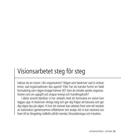 Om visionsarbete i staten - Ekonomistyrningsverket