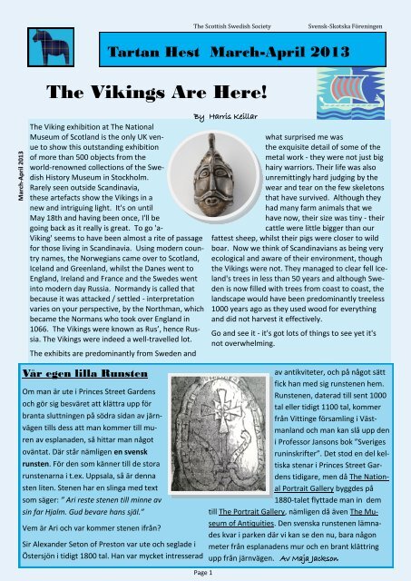 The Vikings Are Here! - Scottish Swedish Society - Home Page