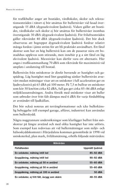 Kapitel 3: Rekommendationer (pdf) - Nationella Snöskoterrådet