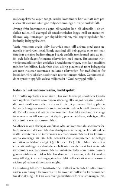 Kapitel 3: Rekommendationer (pdf) - Nationella Snöskoterrådet