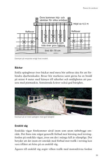 Kapitel 3: Rekommendationer (pdf) - Nationella Snöskoterrådet