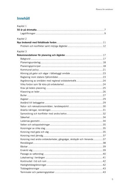 Kapitel 3: Rekommendationer (pdf) - Nationella Snöskoterrådet