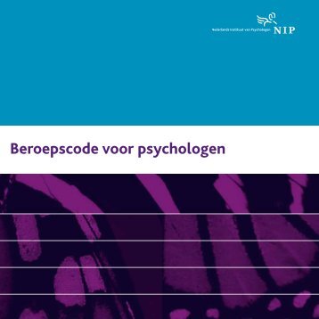 Beroepscode voor psychologen - NIP