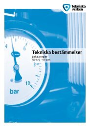 komfort/for-installatorer/tekniska-bestammelser ... - Tekniska verken