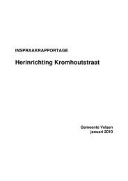 Herinrichting Kromhoutstraat - Raad Velsen - Gemeente Velsen