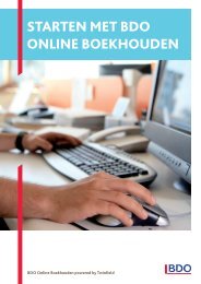 Starten met BDO Online BOekhOuDen