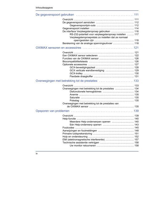 Symbolen, bedieningselementen, schermen en indicatoren