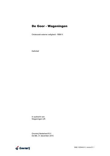 De Goor - Wageningen - Gemeente Wageningen