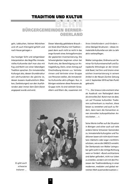 2010-2 Tradition und Kultur - Schweizerischer Verband der ...