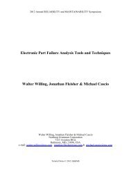 Electronic Part Failure Analysis Tools and Techniques Walter Willing ...