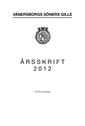 2012 - Vänersborgs Söners Gille
