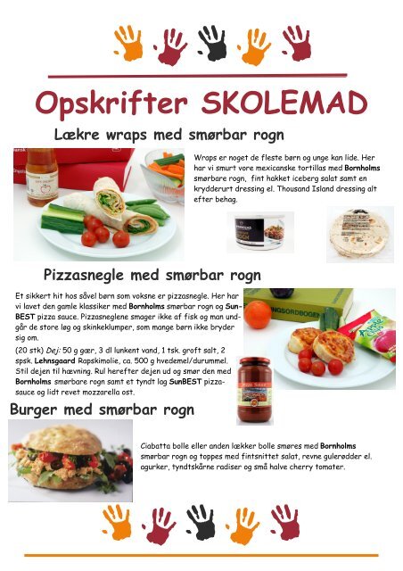 Opskrifter SKOLEMAD - Nordlie Food A/S