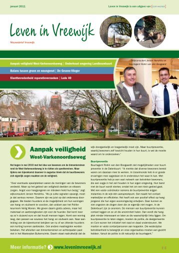 Nieuwsbrief Leven in Vreewijk, januari 2011