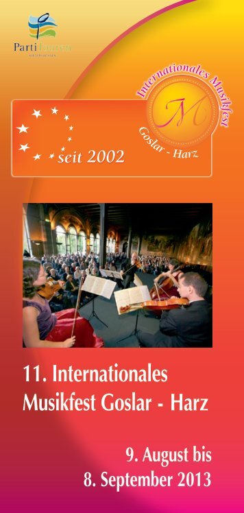 11. Internationales Musikfest Goslar - Harz