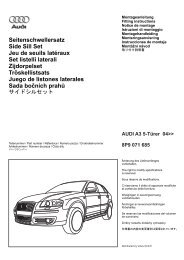 01403639 Audi-Votex A3 5-Türer Schwellerleiste 8P9-071-685 ...