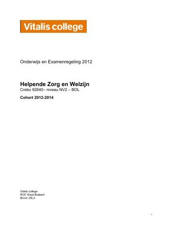 HELPENDE Zorg-Welzijn - Vitalis college