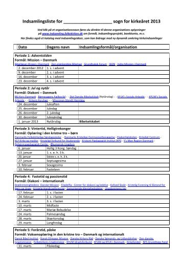 Hent pdf-skabelon - Indsamlinger i Folkekirken