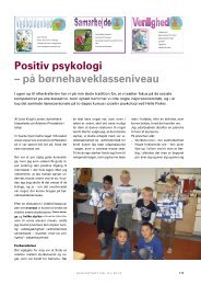 Læs om positiv psykologi på børnehaveklasseniveau - Helle Fisker