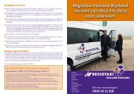Regiotaxi Holland Rijnland Vervoer van deur tot ... - Gemeente Lisse