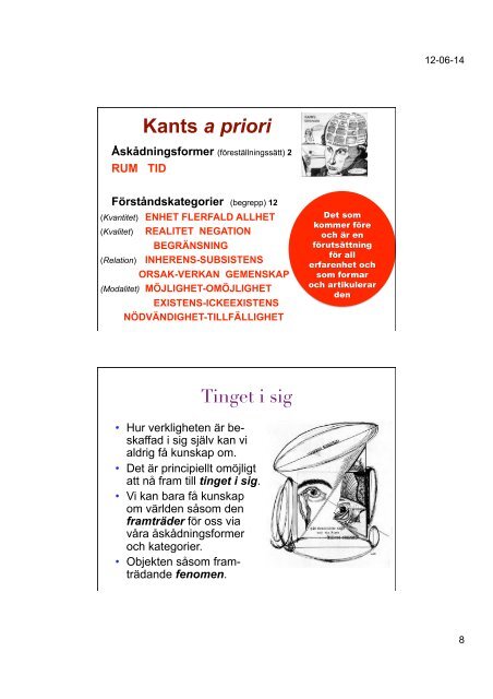 2b) Presentation. Kunskap och vetenskap 15/6 - Filosofiska ...