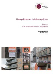 Deel 4: Een huurprijsindex voor Vlaanderen - Steunpunt wonen