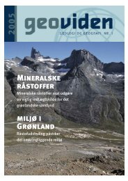 Mineralske råstoffer miljø i Grønland - Geocenter København