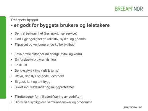 14.00 Bli kjent med BREEAM-NOR Katharina Bramslev ... - Difi