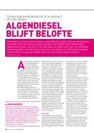 Biobrandstof: Algendiesel blijft belofte - VNCI