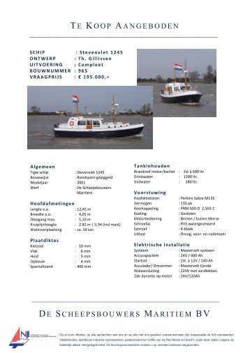 Stevenvlet 1245 - De Scheepsbouwers Maritiem BV