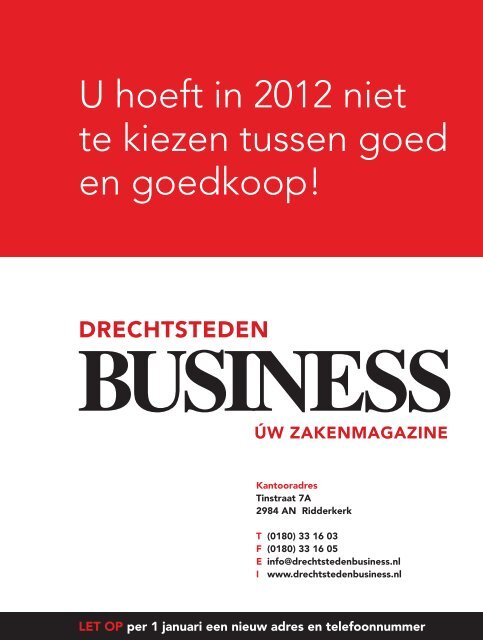 Een eeuw lang vakwerk - Drechtsteden BUSINESS