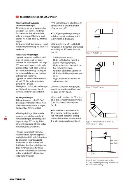 Teknisk manual Rostfritt - ACO Nordic AB