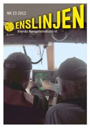 Enslinjen 2012 - Ekenäs Navigationsklubb rf
