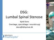 Lumbal spinal stenose - Dansk Selskab For Geriatri