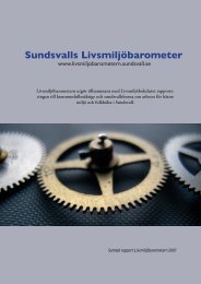 God bebyggd miljö - Sundsvalls Livsmiljöbarometer