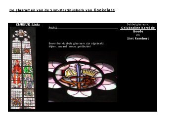 De glasramen van de Sint-Martinuskerk van Koekelare
