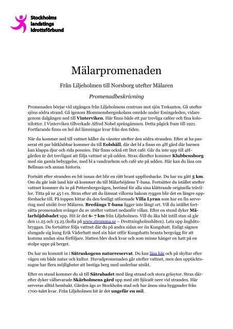 Mälarpromenaden vägbeskrivning.pdf - Webbhotell SLL