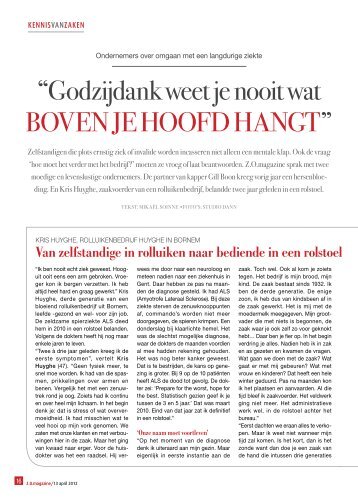 Ondernemers over omgaan met een langdurige ... - ALS Liga België