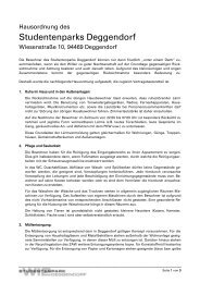 Hausordnung der Wohnungseigentümergemeinschaft (ausführlich)