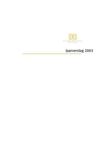 Jaarverslag 2003 - Nederlandse Brouwers