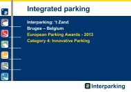 Bruges, Belgium, Integrated Parking t' Zand, Interparking Belgium