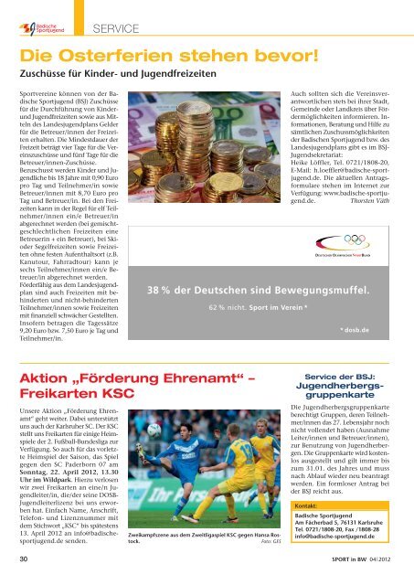 Das Magazin des Sports in Baden-Württemberg - Badischer ...