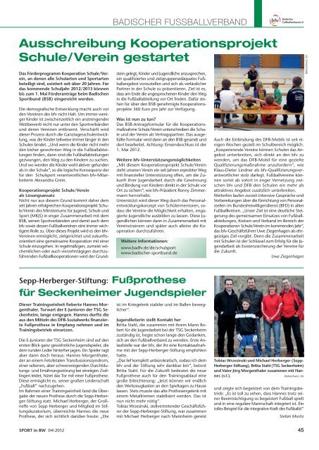 Das Magazin des Sports in Baden-Württemberg - Badischer ...