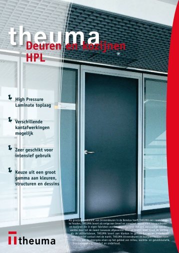 Deuren en kozijnen HPL - Theuma