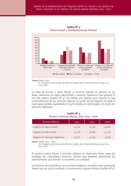 analisis de la implementacion del programa juntos en relacion a los ...