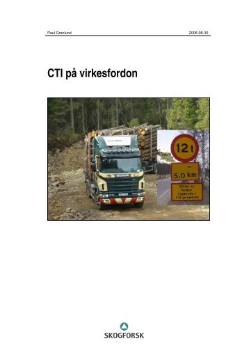 CTI på virkesfordon