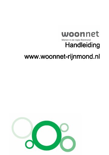 Handleiding website Woonnet Rijnmond