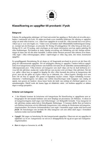 pdf format - Skolverkets Provbank i Fysik
