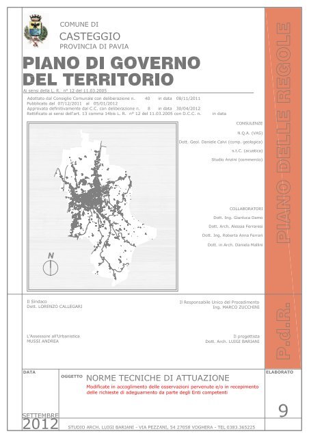 Doc 9: Norme Tecniche Attuazione - PGT Piano di Governo del ...